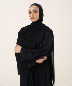 Nouvelle Abaya Islamique Modeste pour Femme 2025, Coupe Ample Longue Ouverte sur le Devant, en Tissu Georgette/Nida, Infroissable, Faite à la Main, Luxe - Product Image 6