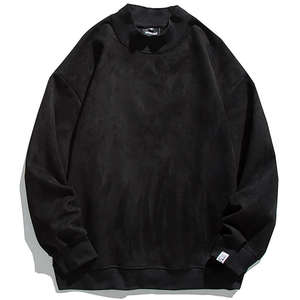 100% coton hommes personnalisé sport survêtement à capuche Joggers ensemble brodé Logo coupe ample décontracté Streetwear imprimé motif solide - Product Image 6