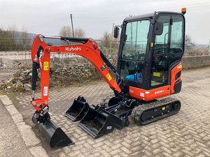 Mini-excavatrice sur chenilles KX040-5 jaune avec lame de godet pour moteur à couple élevé, modèle allemand 2025, 50 000 heures d'utilisation - Product Image 1