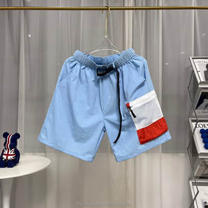 Pantalones cortos de playa de cintura media para hombre, bañadores informales de cinco puntos, respetuosos con el medio ambiente, verano 2024 - Product Image 4