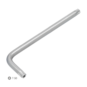 Chiave Torx Inviolabile Lunga in Acciaio Cromo Vanadio Professionale T50 - Product Image 3