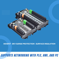 Module de relais Ethernet industriel 8/16/32 canaux Protocole Modbus RTU Circuits de protection multi-isolation RS485, montage sur rail DIN