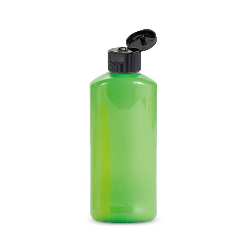 bottle with flip top cap