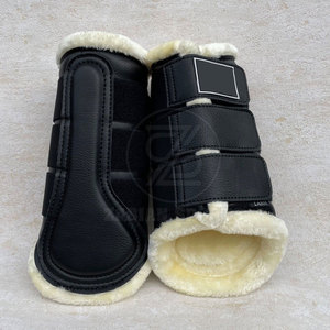 Botas de cepillado de caballos flexibles con ajuste cómodo Botas de cepillado de caballos clásicas para uso diario para seguridad de caballos - Product Image 2