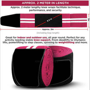 Gimnasio Entrenamiento Rodilleras Gimnasio Levantamiento de pesas Vendaje Levantamiento de pesas Nuevo Mejor calidad Rodilleras - Product Image 4