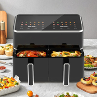 Nouveau Double Panier 10L et Double Panier 5L Friteuse à Air Numérique avec Fenêtre et Écran Tactile 2025