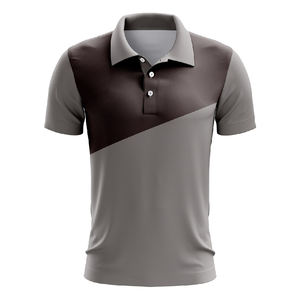 Polos deportivos de poliéster de alta calidad para hombre, logotipo bordado personalizado, ropa deportiva informal transpirable y camisetas de calle - Product Image 2