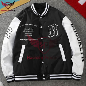 Haute qualité personnalisé brodé laine corps Baseball uniforme veste Streetwear vêtements Stand Hip Hop Letterman Varsity vestes - Product Image 4