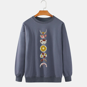Venta al por mayor de los hombres 100% algodón personalizado 500Gsm Streetwear pantalla impresa sudaderas con capucha de peso pesado para los hombres - Product Image 6
