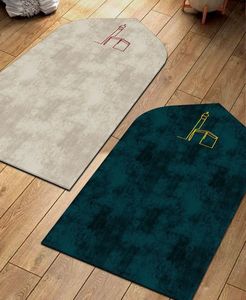 Elegant Ramadan Silk Prayer Mat Perfect <b>Gift</b> For <b>Eid</b> Ramadan Special Religious Celebrations Muslim <b>Families</b> - Product Image 1