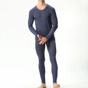 Custom Design Winter Wear <b>Thermal</b> <b>Men's</b> Long Johns Set High Quality Breathable Fabric Crew Neck Slim Fit Long Johns Set <b>For</b> <b>Men</b> - Product Image 1