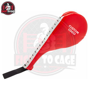 Pads de frappe rouges durables de qualité supérieure pour le kickboxing, le karaté, le MMA, l'entraînement, en cuir PVC écologique, cible de boxe - Product Image 3