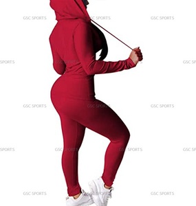 Vêtements de yoga et survêtement décontractés pour femmes, survêtement de haute qualité, sweat à capuche en sapin et pantalon de jogging à bas prix - Product Image 6