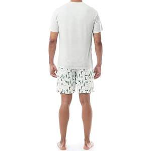 Ensemble de short d'été en coton personnalisé de qualité supérieure pour hommes Ensembles grande taille respirants et à quantité minimale de commande bas pour hommes - Product Image 5