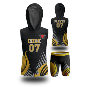 เสื้อฟุตบอลลายธงชาติอเมริกันเสื้อ7on7 7V7ระบายอากาศได้ดีมีโลโก้ด้านหน้า - Product Image 1