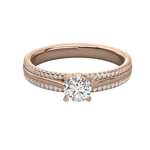 Anillo de Compromiso con Diamante Solitario Redondo - Product Image 2