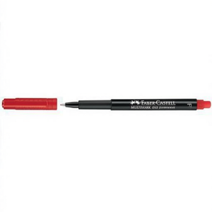 Stylo marqueur rouge Faber-Castell MULTIMARK 1513 0,6 mm - Product Image 2
