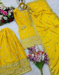 เสื้อปาร์ตี้นักออกแบบ-sarara และ dupatta กับงานปัก - Product Image 4