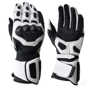 Comfortable Racing Gloves Classic Design Highly Protective Gears Reusable Non-Slip Leather Hand <b>Grip</b> Made for Motorbike Riding - Product Image 4