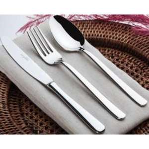 Juego de cubiertos de acero inoxidable de alta resistencia con mango cómodo, diseño elegante para cocina, hotel, restaurante, fiestas de catering - Product Image 2