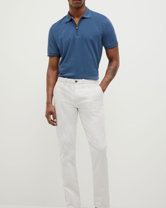 เสื้อโปโลมีซิปด้านหน้าของผู้ชาย100% ผ้าฝ้ายออสเตรเลียระบายอากาศได้ดีสวมใส่สบายขายส่งจำนวนมาก - Product Image 3