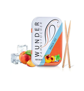 Wunder Zahnstocher avec arôme, 100 pièces en boîte métallique, saveur pomme-cannelle, pour parfumeries et pharmacies - Product Image 3