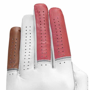 Guantes de golf de cuero genuino, cómodos, tacto de tela suave, correa de muñeca ajustable, uso profesional para hombres - Product Image 4