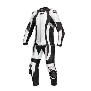 Traje de Carreras de Motocicleta, Traje de Cuero de Una Pieza para Motociclismo y Automovilismo, Transpirable, con Protección - Product Image 3