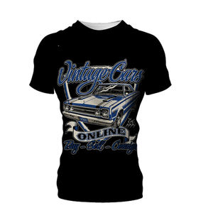 Camiseta de manga corta de algodón liso para hombre, camiseta nueva de poliéster acrítico con cuello redondo - Product Image 3