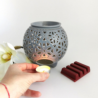 Nouveauté Brûleur de cire en métal de qualité supérieure, bougie en céramique argentée avec fournitures décoratives de mariage du fabricant indien