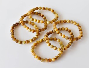 ขายส่งกำไลข้อมือลูกปัดหินตาเสือสีเหลืองขนาด 8 มม. สำหรับการทำสมาธิและเครื่องประดับ - Product Image 3