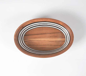 Bol en résine de couleur personnalisée Joint en bois écologique pour décoration de table à usages multiples dans la cuisine pour les fêtes Différentes tailles disponibles - Product Image 4