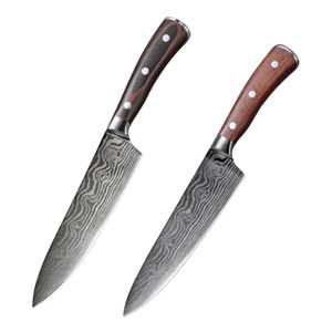 Cuchillo de Chef con Hoja de Acero Damasco Láser, Cuchillo de Cocina de Acero Inoxidable - Product Image 1