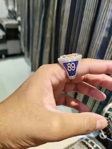 Impresionante anillo cruzado de Jesús de diamante redondo de laboratorio Natural de estilo cristiano Hip Hop completamente helado en tienda de oro amarillo de 18K 22K - Product Image 3