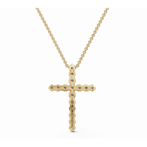 จี้เพชรทรงกลมเจียระไนแบบกลม 0.320 กะรัต เพชรเลี้ยงในห้องปฏิบัติการ ทอง 9 KT 14 KT 18 KT เครื่องประดับขายส่ง รับผลิตแบบ OEM สำหรับธุรกิจ B2B ผู้ส่งออก - Product Image 4