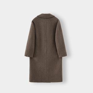 เสื้อโค้ทยาวระบายอากาศได้ดีสำหรับผู้หญิงเสื้อโค้ทลำลองกลับได้มีกระดุมและบุด้วยผ้าฝ้าย - Product Image 5