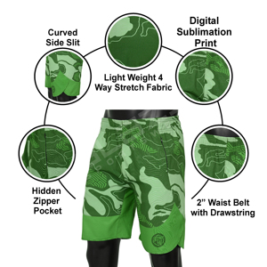 Short de sport en maille de luxe pour hommes, mode estivale, 5 pouces, basket-ball personnalisé, sublimation écologique avec motif décoratif - Product Image 5