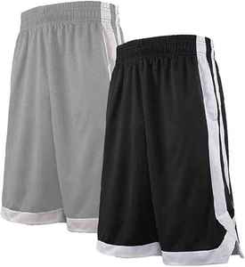 Pantalones Cortos de Baloncesto para Hombre, Hechos a Medida, Ligeros y Elásticos, Tela de Poliéster/Algodón Satinado, Secado Rápido, Transpirables, con Cierre de Cordón - Product Image 2