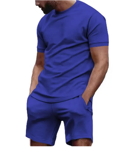 Custom Men Casual Wear Contraste Color Shorts Athletic Set Estilo de lujo para hombre Camiseta pantalones cortos conjunto - Product Image 2