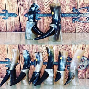 Cuerno de beber barato hecho a mano, 100% Natural, Vikingo Medieval, cuerno para beber cerveza, cuerno de vaca para beber - Product Image 3