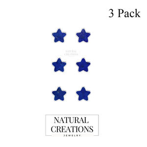 Premium 925 Sterling Silver Seawater Pearl Lapis Lazuli Star Shape Dangle Earrings Bezel Setting Trendy <b>Wedding</b> Party Gift - Product Image 2