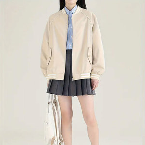 Chaqueta Universitaria para Mujer al por Mayor, Personalizada, con Forro de Piel de Oveja y Lana, Relleno de Algodón Tejido Transpirable y Sostenible - Product Image 5