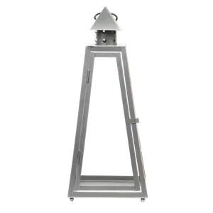 Look de qualité supérieure Durable brillant argent meilleur Design métal bougie lanterne haute qualité bougeoir lanterne en métal pour la décoration - Product Image 1