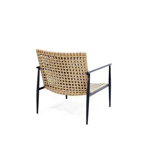 Comhome-Elegante silla de jardín de ratán de plástico con cojines profundos y almohadas a juego para asientos elegantes - Product Image 4