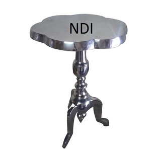 Pour les accessoires de décoration de mariage d'hôtel Table basse de forme hexagonale Table d'appoint de canapé en métal en aluminium personnalisée écologique - Product Image 2