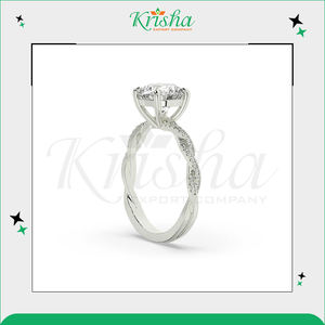 Anillos de Diseño Elegante con Diamantes Cultivados en Laboratorio y Naturales al 100%, Color Blanco DEF, Claridad VVS/VS, Fabricados en India, Más Vendidos - Product Image 4