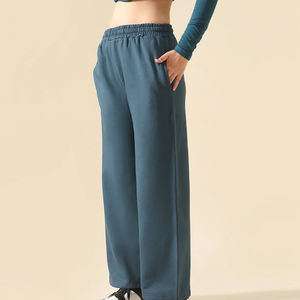 Pantalones Holgados de Alta Calidad, Nueva Moda, Transpirables, para Mujer, Talla Grande, Elásticos, Cintura Media, Frente Plano, Casuales, de Invierno, de Algodón y Forro Polar - Product Image 2