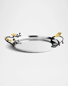 Bandeja decorativa moderna hecha a mano, acento perfecto para casas minimalistas, bandeja de Metal hecha a mano de diseñador - Product Image 2