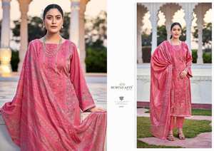 Colección de Material de vestido impreso Digital Jam Satin para Salwar Kameez Party Wear ropa India pakistaní disponible al por mayor - Product Image 2