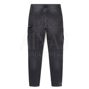 Pantalones Cargo de Algodón 100% para Hombre, Cintura Media, Ligeros, Lavados, Corte Relajado, Múltiples Bolsillos, Ropa Casual para Exteriores y Uso Diario - Product Image 3